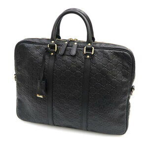 Gucci Guccissima leather briefcase black